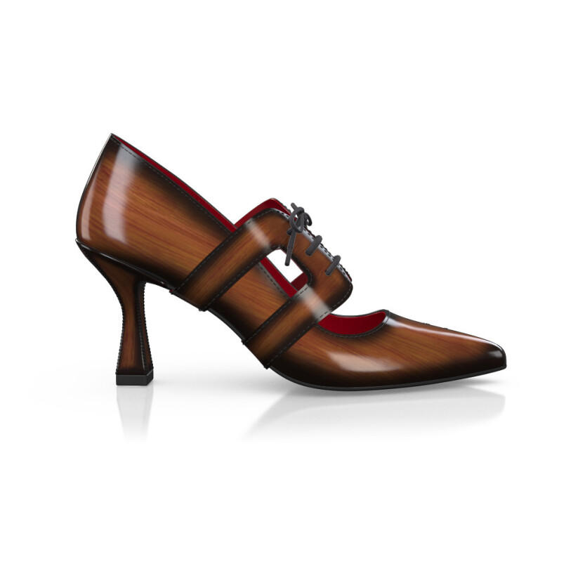 Chaussures à talon bloc de luxe pour femmes 36659