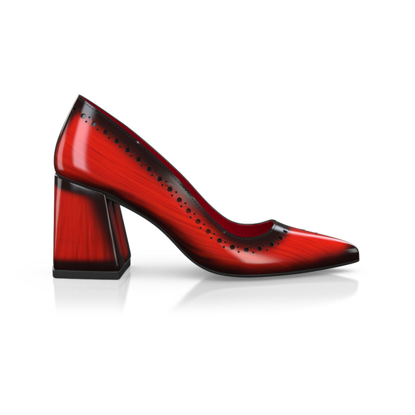 Chaussures à talon bloc de luxe pour femmes 37079