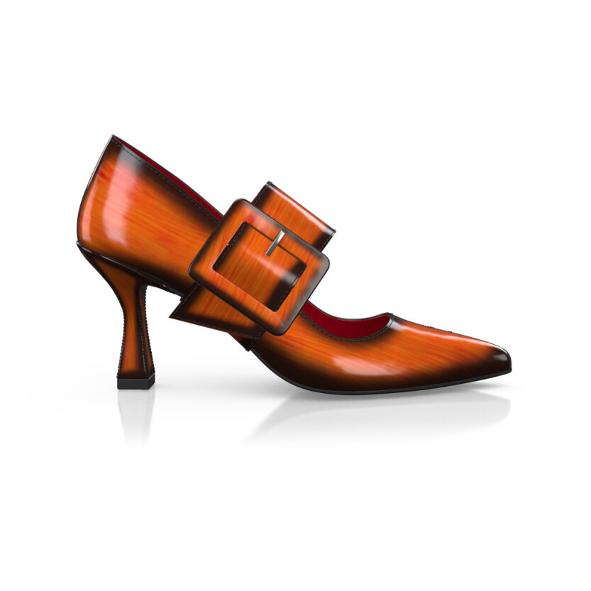 Chaussures à talon bloc de luxe pour femmes 40439