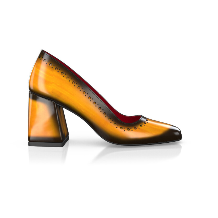 Chaussures à talon bloc de luxe pour femmes 40478