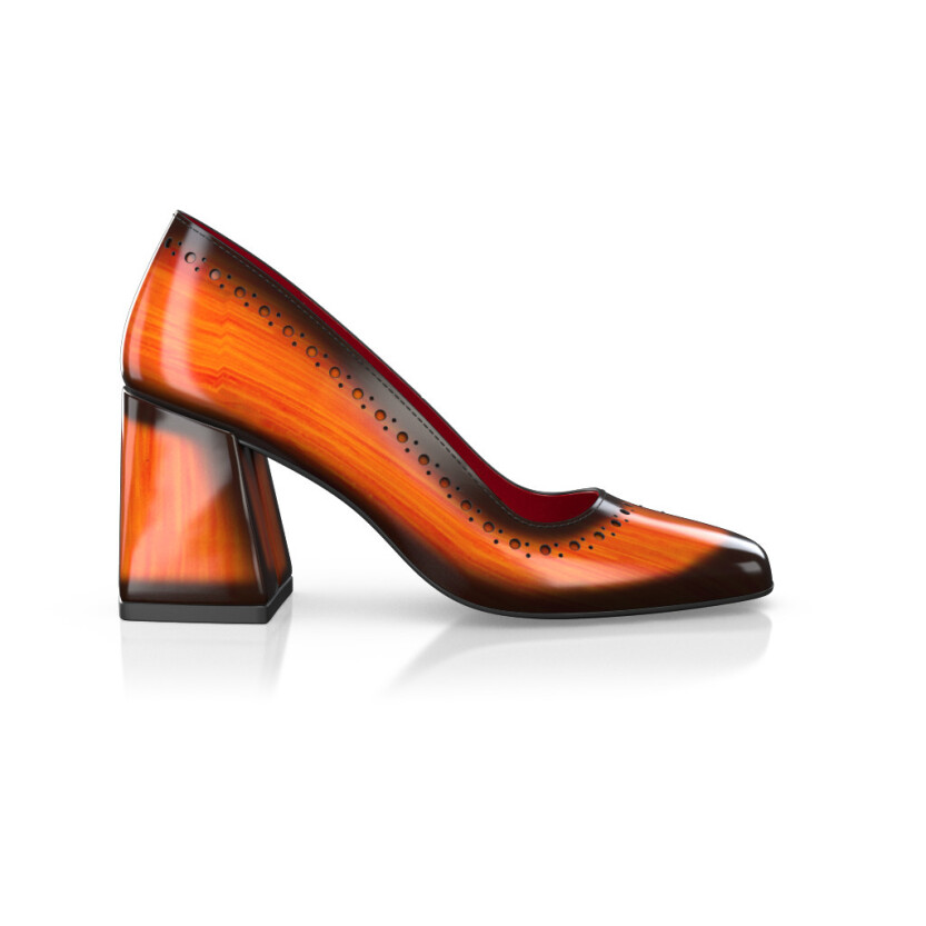 Chaussures à talon bloc de luxe pour femmes 40493