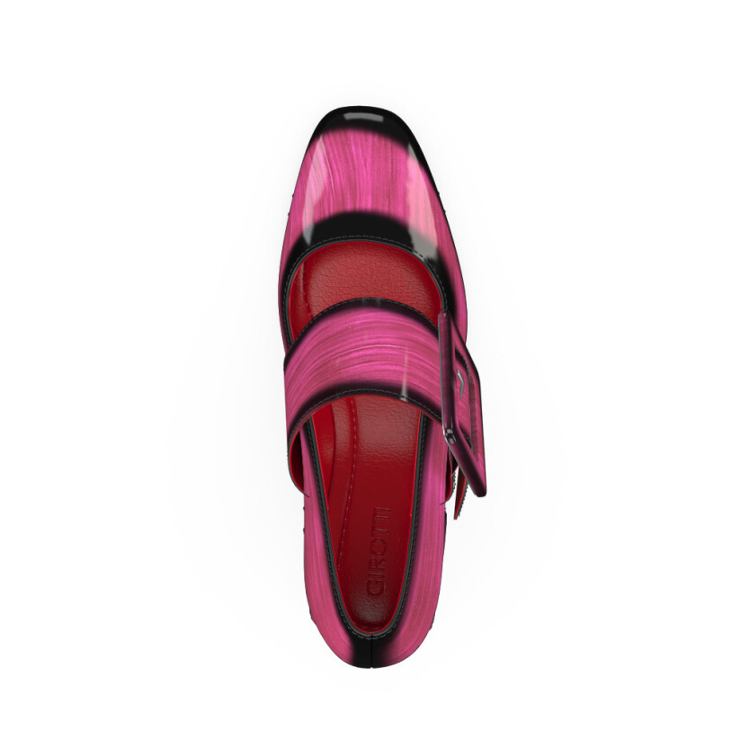 Chaussures à talon bloc de luxe pour femmes 40496
