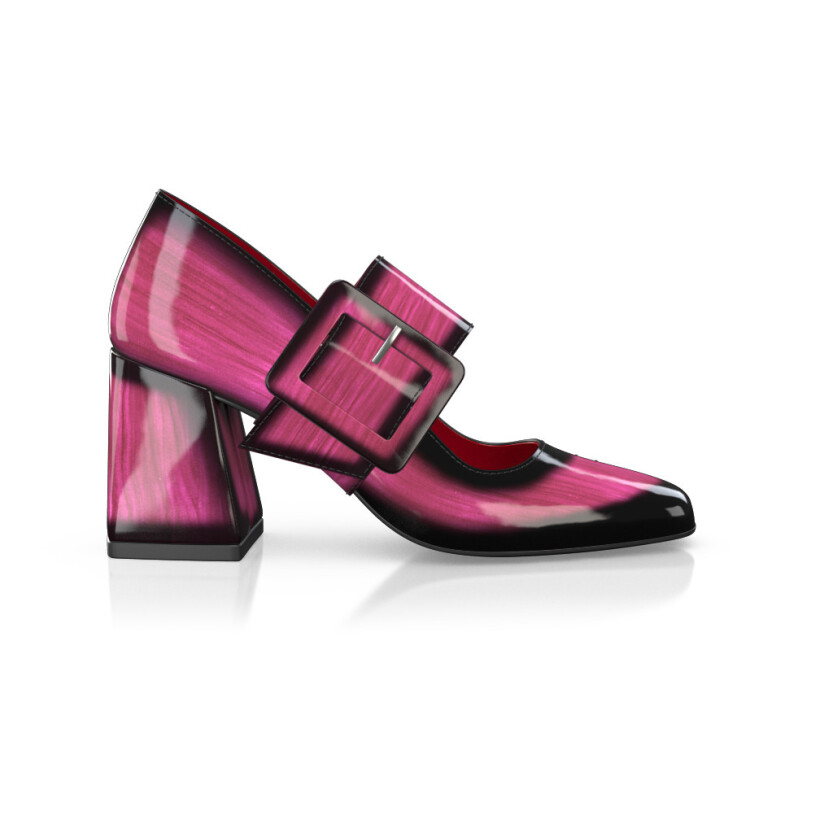 Chaussures à talon bloc de luxe pour femmes 40496