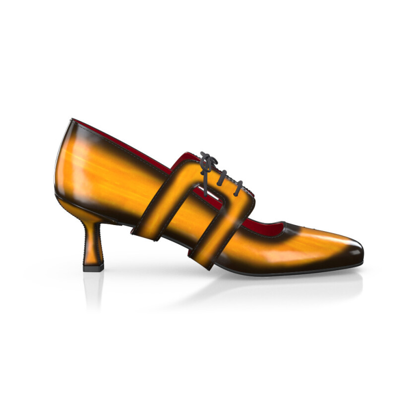 Chaussures à talon bloc de luxe pour femmes 42459