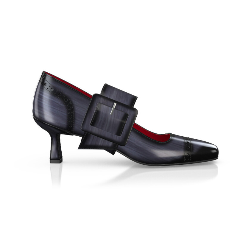 Chaussures à talon bloc de luxe pour femmes 42462