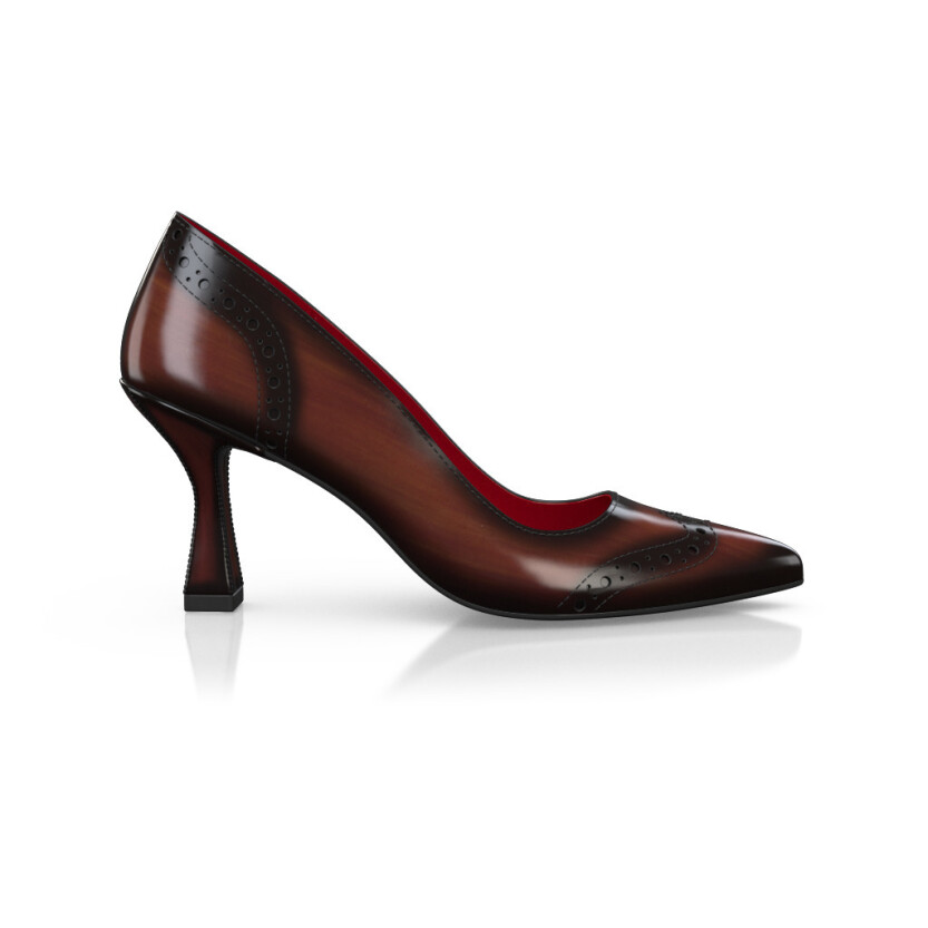 Chaussures à talon bloc de luxe pour femmes 43323