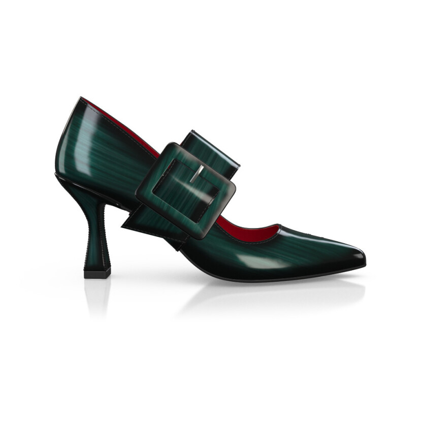 Chaussures à talon bloc de luxe pour femmes 43341