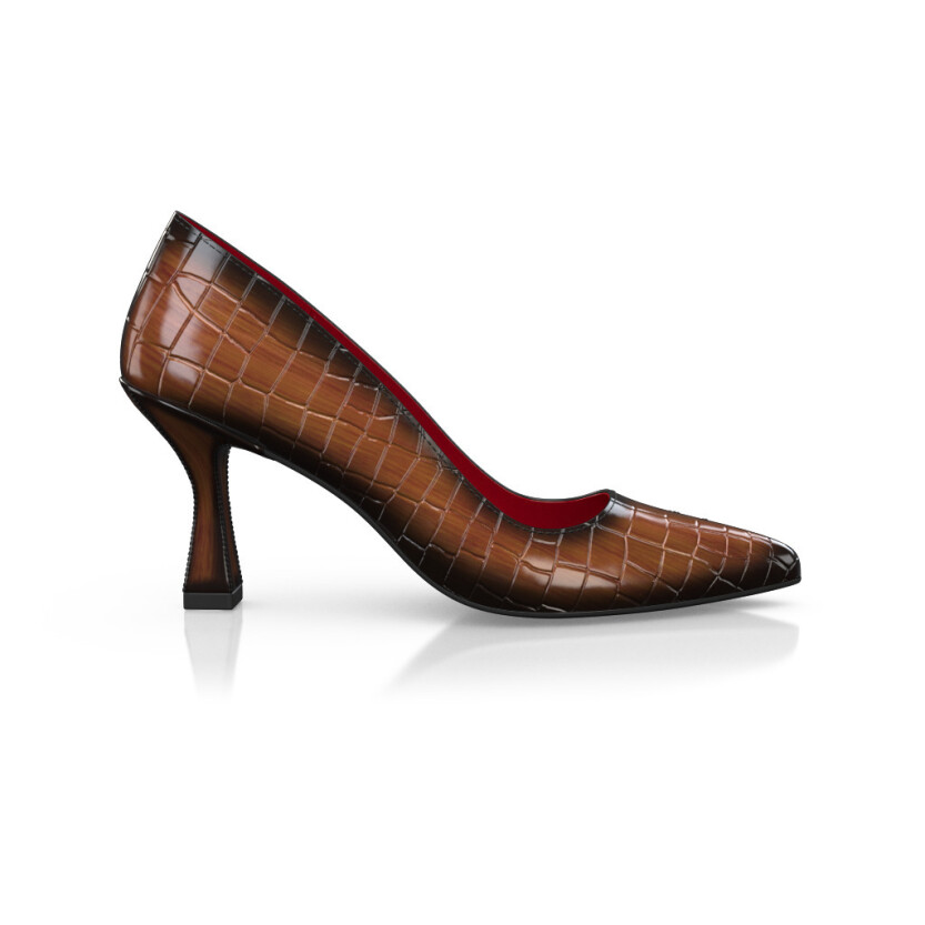 Chaussures à talon bloc de luxe pour femmes 44347