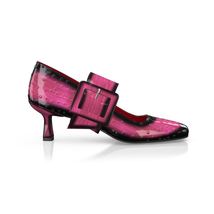 Chaussures à talon bloc de luxe pour femmes 44838