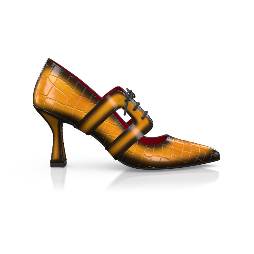 Chaussures à talon bloc de luxe pour femmes 44922