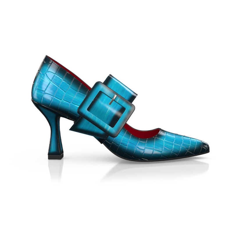 Chaussures à talon bloc de luxe pour femmes 44928