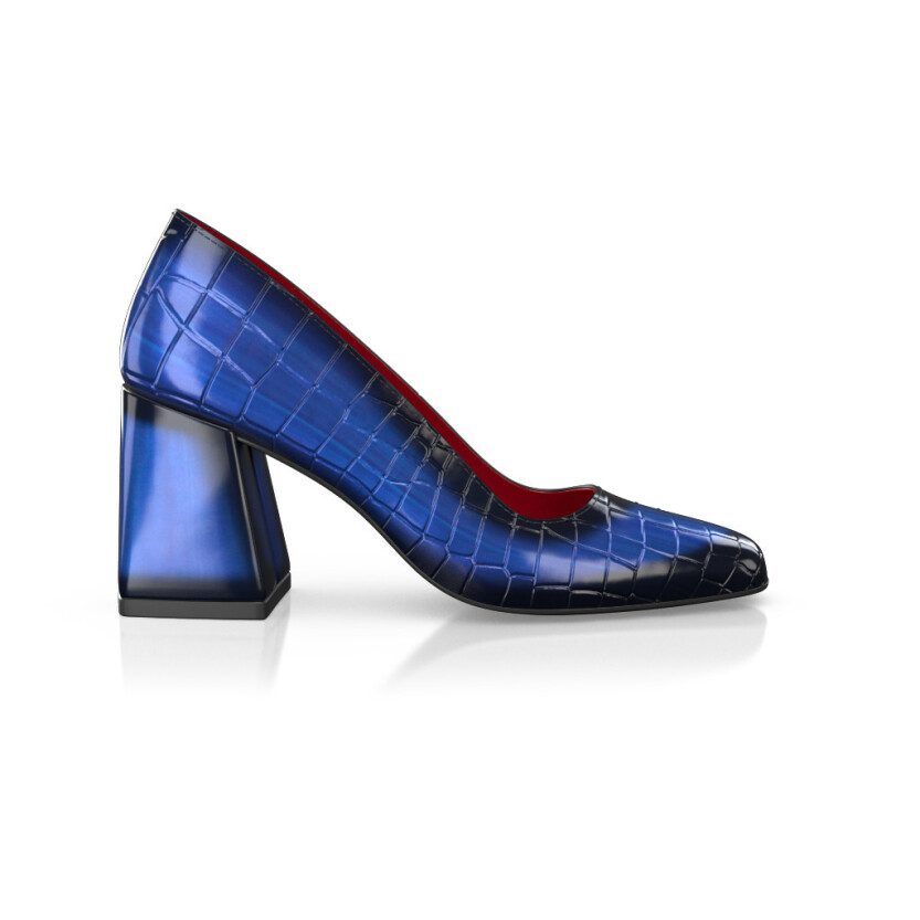 Chaussures à talon bloc de luxe pour femmes 45213