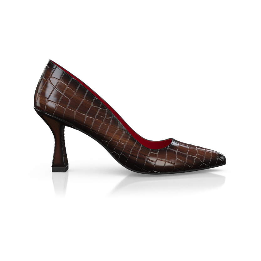 Chaussures à talon bloc de luxe pour femmes 46179