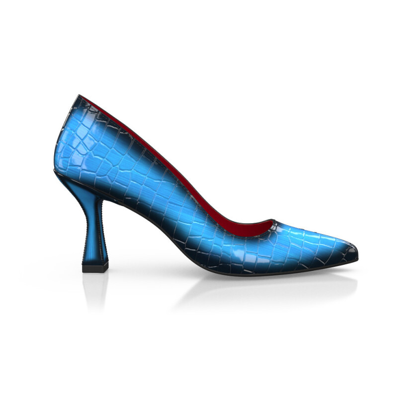 Chaussures à talon bloc de luxe pour femmes 46197