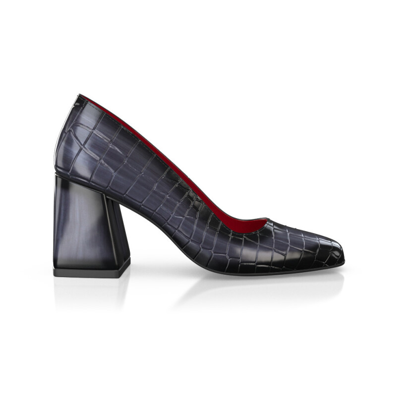 Chaussures à talon bloc de luxe pour femmes 47078