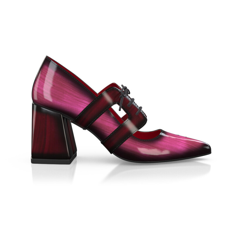 Chaussures à talon bloc de luxe pour femmes 49279