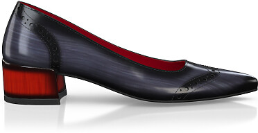 Chaussures à talon bloc de luxe pour femmes 36524