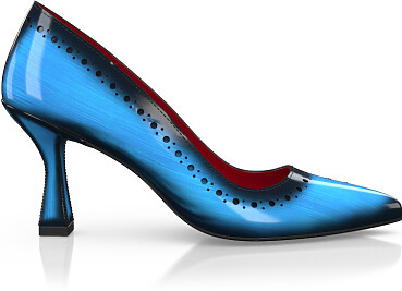 Chaussures à talon bloc de luxe pour femmes 40457