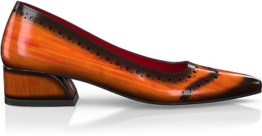 Chaussures à talon bloc de luxe pour femmes 42444