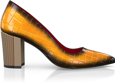 Chaussures à talon bloc de luxe pour femmes 44862