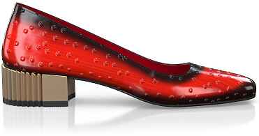 Chaussures à talon bloc de luxe pour femmes 44871