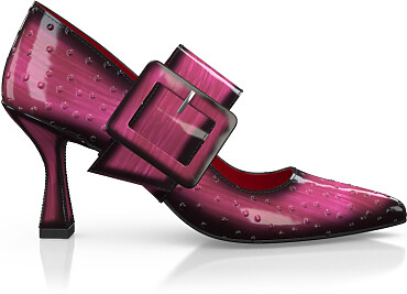 Chaussures à talon bloc de luxe pour femmes 44925