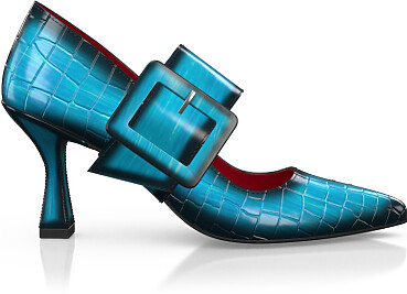 Chaussures à talon bloc de luxe pour femmes 44928