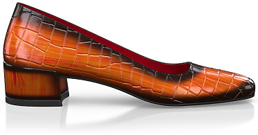 Chaussures à talon bloc de luxe pour femmes 46218