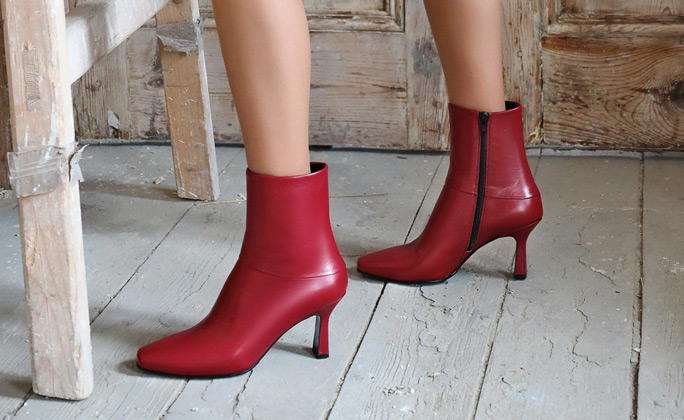 High heel elegant ankle boots