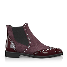 Wine red chelsea boots